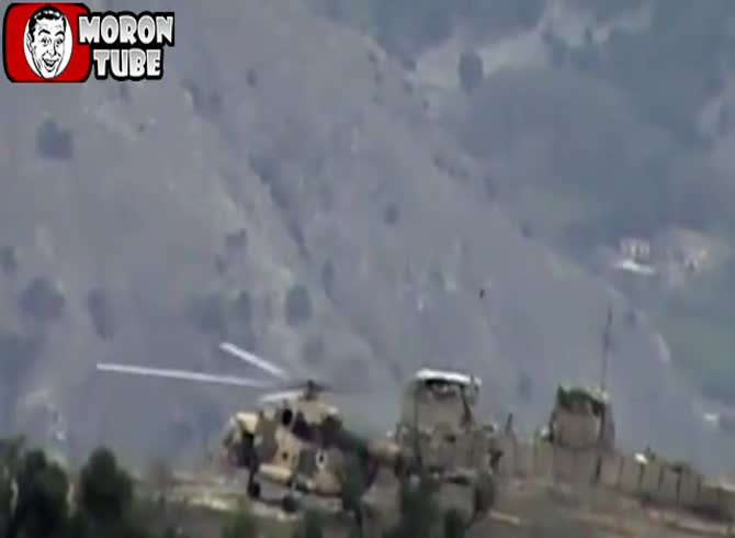 Video :IED destroys Afghan army helicopter